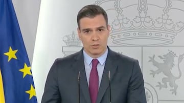Pedro Sánchez, durante su intervención.