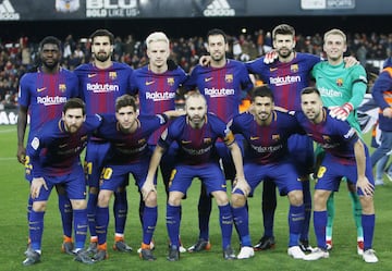 Equipo del Barcelona.