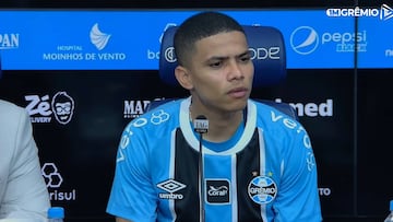 José Enamorado es presentado como nuevo jugador del Gremio de Brasil.