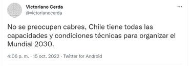 “No se preocupen”: la ironía de Victoriano Cerda por el caos del fútbol chileno