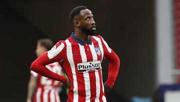 Moussa Dembélé durante el partido contra el Levante.