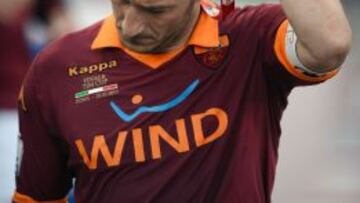 Totti, después de la final de la Copa de Italia en mayo de este año, que la Roma perdió con la Lazio.