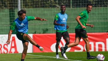 Clément Grenier, en su primer entrenamiento.