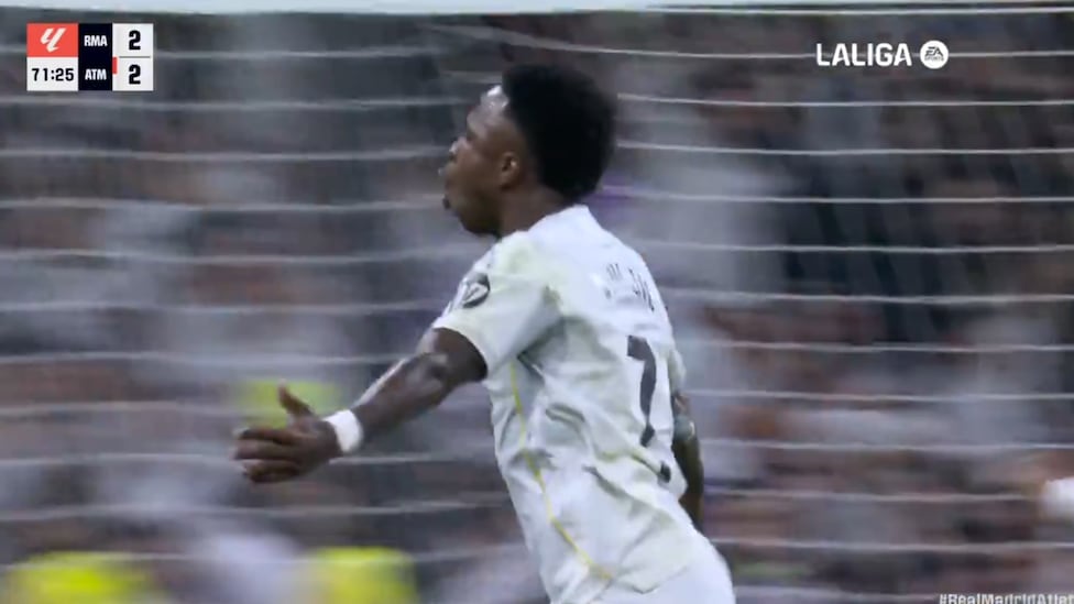 Vinicius para ganar el derbi y poner al Bernabéu en trance: qué barbaridad de golazo