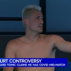 Más lío en Australia: la rajada de Tomic en pleno partido por el protocolo Covid