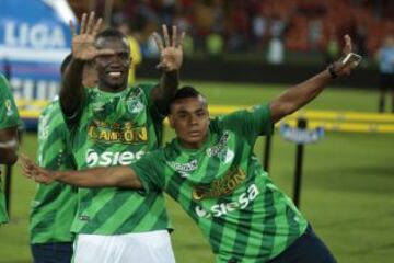 Deportivo Cali, campeón de la Liga Águila I-2015. Los de 'Pecoso' consiguieron la novena estrella del equipo verdiblanco.