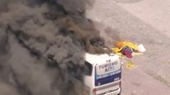 Detenidos 200 hinchas de Peñarol tras quemar un autobús en Río