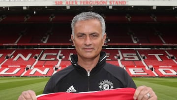 José Mourinho presented as the new Manchester United manager.