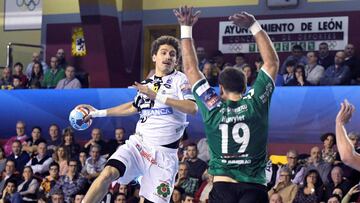 Partido de la Liga de Campeones del Ademar de León.