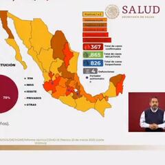 Mapa y casos de coronavirus en México por estado: 23 de marzo