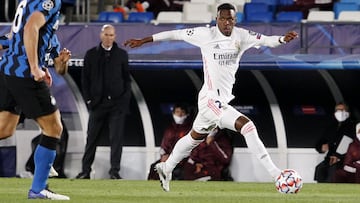 Vinicius, durante el Real Madrid-Inter de Milán.