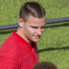 Gameiro se retiró por precaución de la segunda sesión