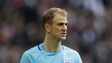 Joe Hart en un reciente encuentro de la selecci&oacute;n inglesa.