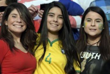 Ellas sufrieron con la derrota de Brasil en cuartos de final.