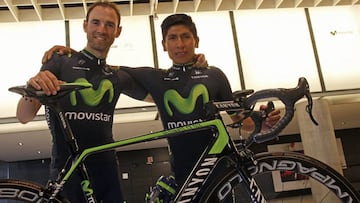 Nairo Quintana y Valverde encabezarán el Movistar