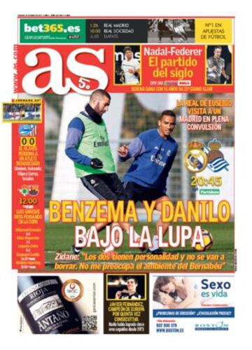 Las portadas de AS de enero