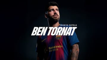 Vuelta de Catela con el Barça tras su lesión.