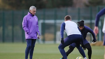 ENFIELD, ENGLAND - NOVEMBER 20: Jose Mourinho, Head Coach of Tottenham Hotspur  during the Tottenham Hotspur training session at Tottenham Hotspur Training Centre on November 20, 2019 in Enfield, England. (Photo by Tottenham Hotspur FC/Tottenham Hotspur F