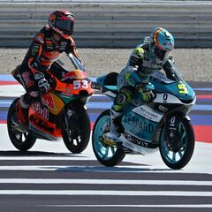 Veijer y Masiá delante en una sesión con muchas caídas