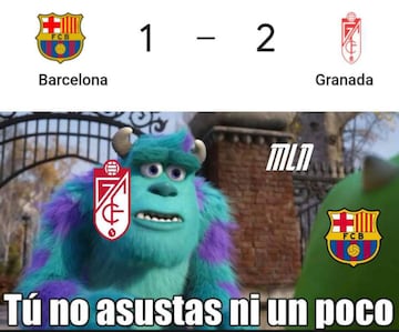 Los mejores memes del batacazo del Barcelona ante el Granada