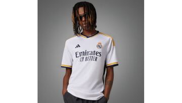 Camiseta de la primera equipación del Real Madrid para la temporada 23/24