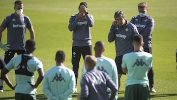 Pellegrini, durante un entrenamiento.
