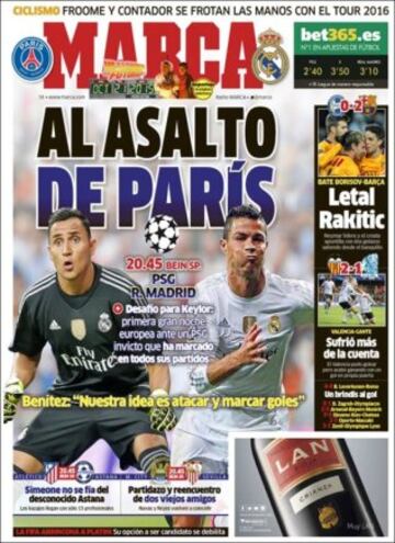 Portadas de la prensa mundial