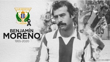 Muere Benjamín Moreno, leyenda del Leganés, a los 65 años