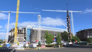 Nuevos avances en la fachada del Santiago Bernabéu