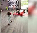 Messi, su hijo Ciro de dos años y una escena entrañable que se ha convertido en el 'hit' de Twitter