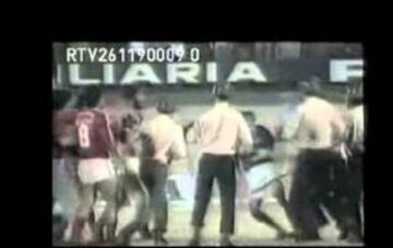 En 1990 una de Supercopa terminó con Nacional y Argentinos Juniors protagonizando una guerra en Montevideo.