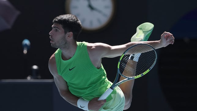 Alcaraz: “Mi saque me sorprende a mí mismo”