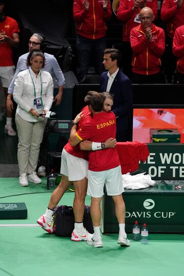 Rafa Nadal se despido de la afición de Málaga.