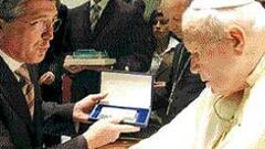 El Papa bendijo al Atlético