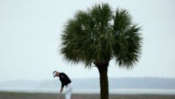 El ingles Luke Donald, durante el tercer recorrido en Hilton Head. 