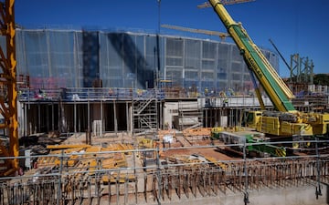 Las obras del futuro Estadio continúan en línea con las previsiones.