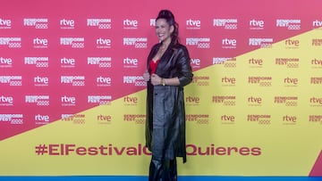 La cantante Ku Minerva durante la presentación de los artistas que participarán en el Benidorm Fest, a 9 de octubre de 2025, en Madrid (España). Radio Televisión Española anuncia hoy los participantes que finalmente asistirán a la quinta edición del festival que se celebra en la ciudad de Benidorm y a través del cuál se elegirá al artista que representará a España en el festival de Eurovisión.
09 OCTUBRE 2025;BENIDORM FEST;PARTICIPANTES;CANTANTES;FESTIVAL;
Ricardo Rubio / Europa Press
09/10/2025