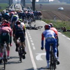Los abanicos y la tensión del pelotón afectaron a Trentin