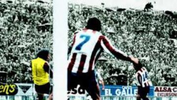 <b>GOL FUNDAMENTAL. </b>Zamora marcó de esta manera el gol que dio a la Real su primer título de Liga en 1981. Hoy se cumplen 30 años.