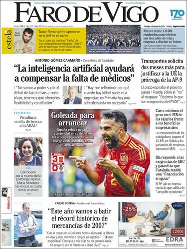 La prensa, ilusionada con la victoria de España