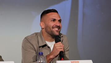 08/03/25 RUEDA DE PRENSA WOW 17 CON LOS LUCHADORES DE MMA ILLIA TOPURIA, HECHER SOSA, MIGUEL ANGEL LOZANO, THEO BASHFORD, HANNA PALMAQUIST, UMKHAN IBRAGIMOV, SAKHI QAMBARI,, NIKOLAY GROZDEV E ISABEL CALVO