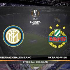 Resumen y goles del Inter vs. Rapid de Viena de Europa League