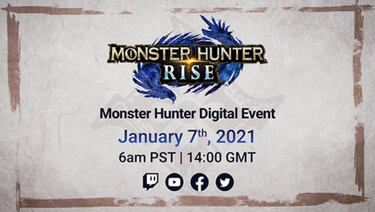 Monster Hunter Rise anuncia un evento digital para el 7 de enero
