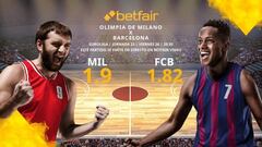 Olimpia Milano vs. Barça Basket: horario, TV, estadísticas, clasificación y pronósticos