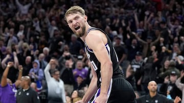 Domantas Sabonis, durante un partido de los Kings.