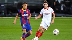 Pese a que la posici&oacute;n natural de Sergi&ntilde;o Dest es jugar por la banda derecha, al jugador del Bar&ccedil;a no le importa que Koeman lo mande al carril izquierdo.