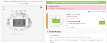 Viagogo screenshot