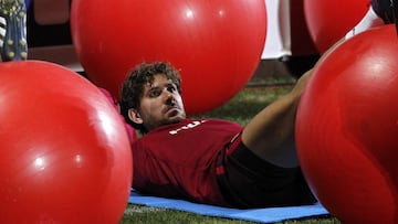 Cerci, en un entrenamiento.