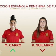 Marta Carro sustituye a Patri Guijarro en la Selección