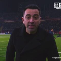 Xavi mira a la cámara y se queja del arbitraje: “Es una vergüenza”